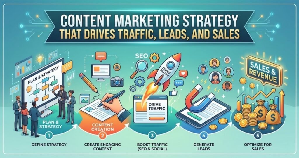 Content Marketing Strategy That Drives Traffic, Leads, and Sales