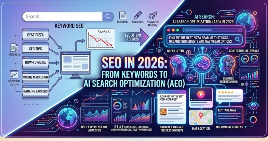 SEO in 2026: From Keywords to AI Search Optimization (AEO)
