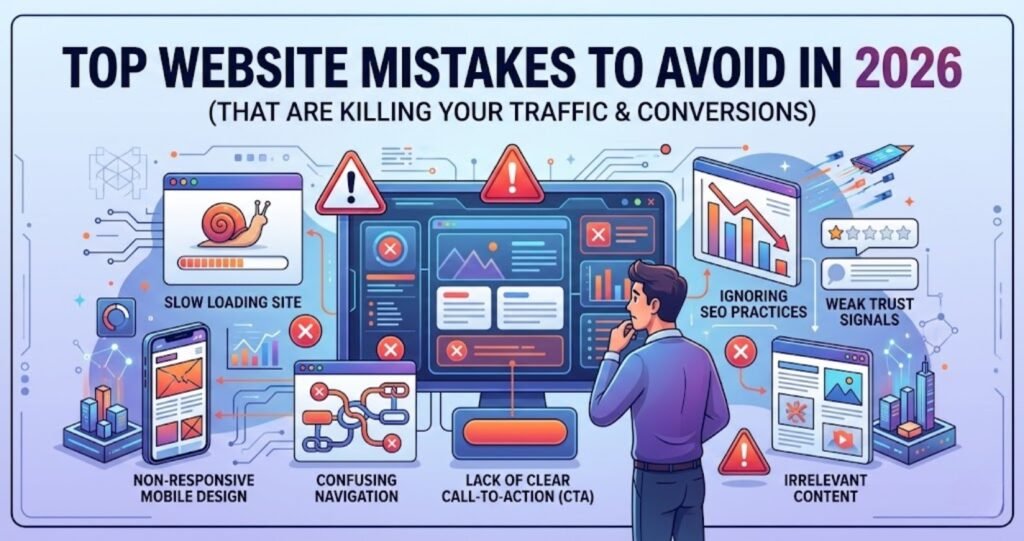 Top Website Mistakes to Avoid in 2026 (That Are Killing Your Traffic & Conversions)