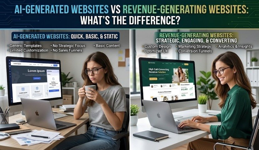 AI-Generated Websites vs Revenue-Generating Websites: What’s the Difference?
