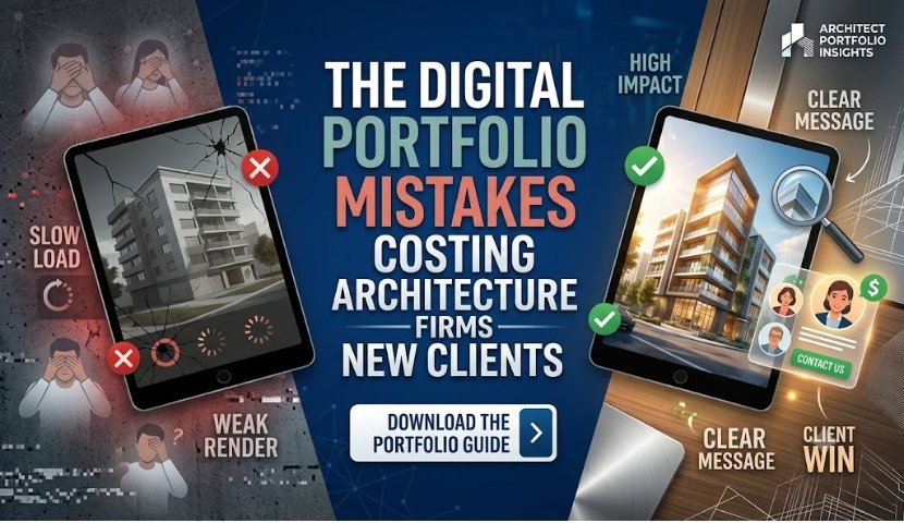The Digital Portfolio Mistakes Costing Architecture Firms New Clients