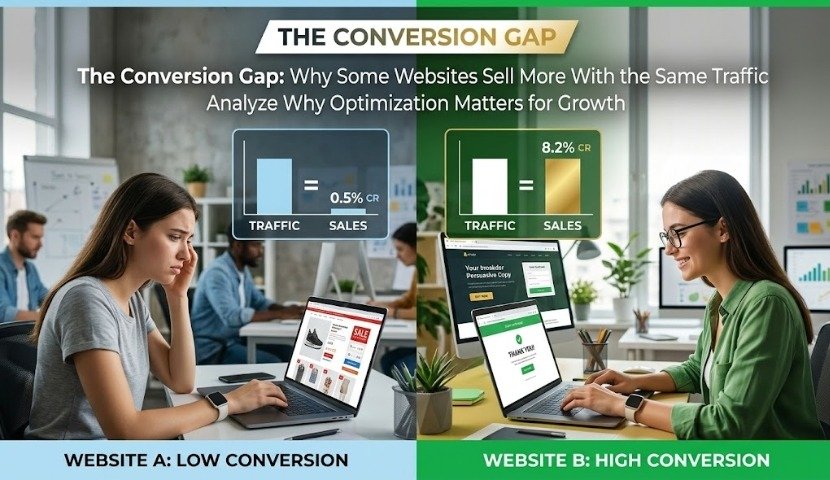 The Conversion Gap: Why Some Websites Sell More With the Same Traffic
